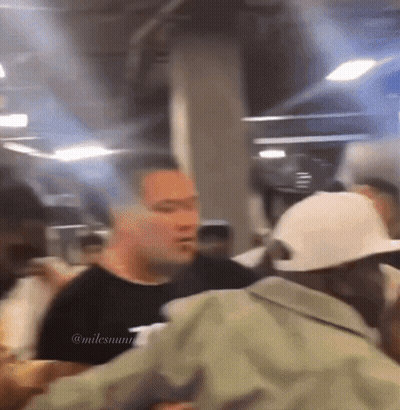 Blurry Group Photo With Milesman GIF