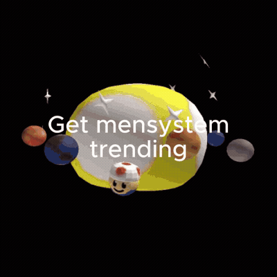 Blurry Image Saying Get Mensystem Trending GIF