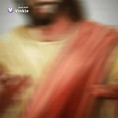 Blurry Jesus With Text Made With Vinkle GIF