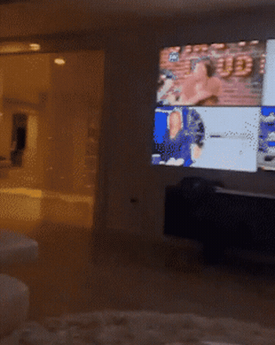 Blurry Living Room With White Couch And Table GIF