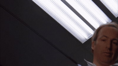 Blurry Man Face With Ceiling Light GIF