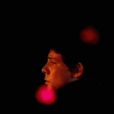 Blurry Man Face With Lights GIF
