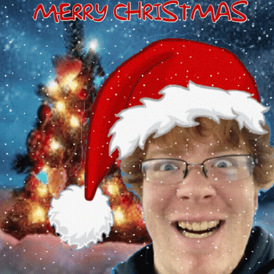 Blurry Man Holding Blue Object GIF