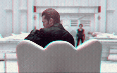 Blurry Man Holding Gun With R Rating GIF
