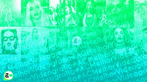 Blurry Man Holding Microphone In Front Of Wall Saying Videografia GIF