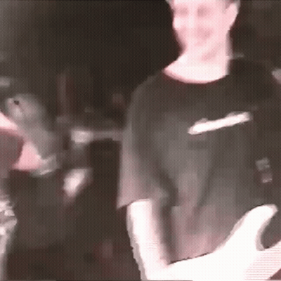 Blurry Man In Black Nike T-Shirt GIF