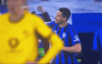 Blurry Man In Blue And Black Shirt Number 9 GIF