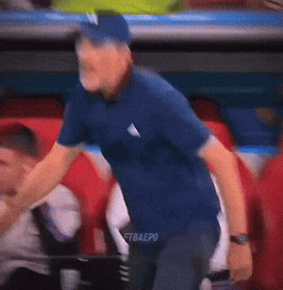 Blurry Man In Blue Shirt Saying Tbaepo GIF