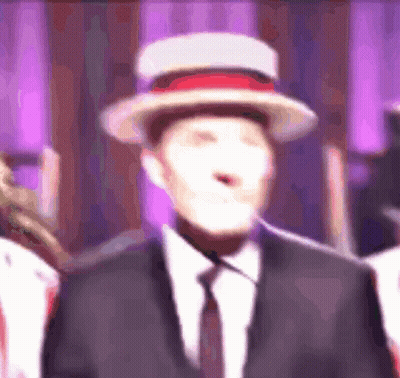 Blurry Man In Hat GIF