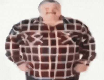Blurry Man In Plaid Shirt With RX Letters GIF