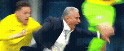 Blurry Man In Suit And Yellow Shirt GIF