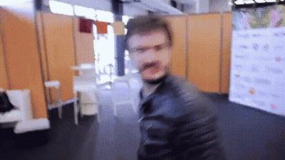 Blurry Man Making Face GIF