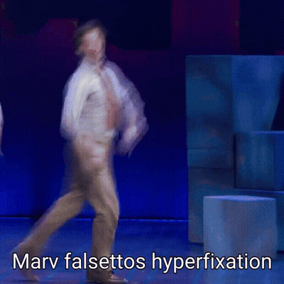 Blurry Man On Stage Marv Falsetto Hyperfixation GIF