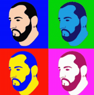 Blurry Man's Back With UA Letters GIF