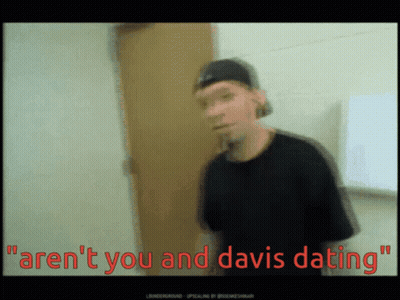 Blurry Man Saying Aren't You And Davis Dating GIF