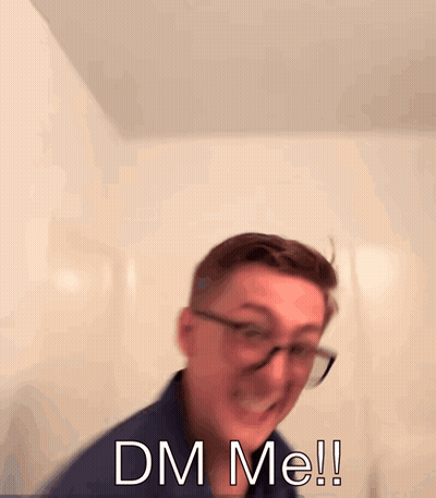 Blurry Man Saying Dm Me GIF