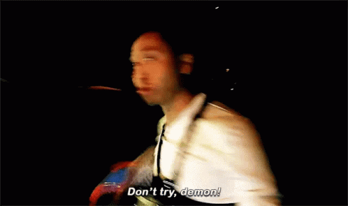Blurry Man Saying Dont Try Demon GIF