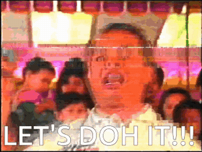 Blurry Man Screaming Let's Doh It GIF