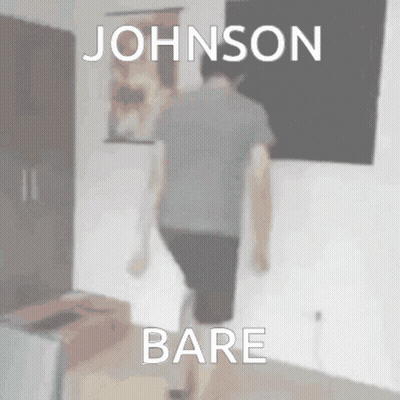 Blurry Man Walking With Johnson Bare GIF