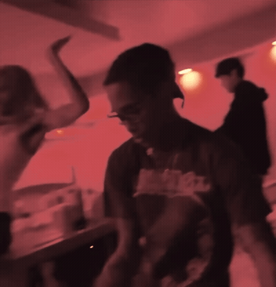 Blurry Man Wearing Jackson Shirt GIF
