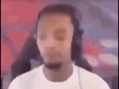 Blurry Man With Headphones GIF