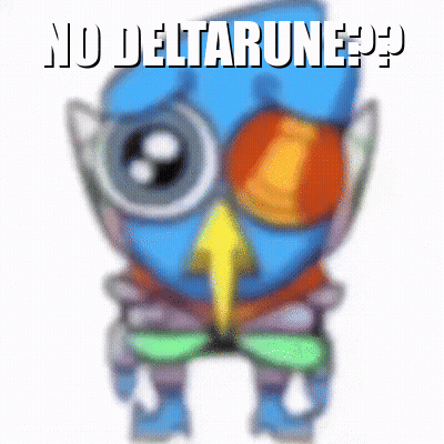 Blurry Owl Saying No Deltarunes GIF