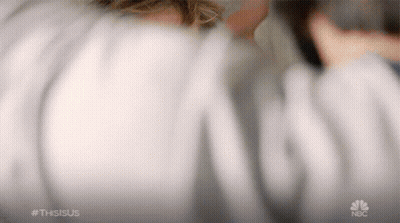 Blurry Person Back With NBC Logo GIF