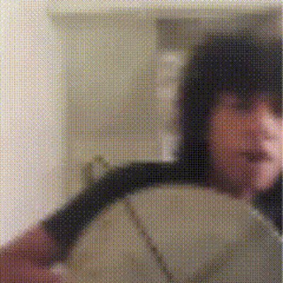 Blurry Person Face And Shoulder GIF