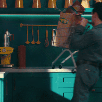 Blurry Person Face Green And White Background GIF