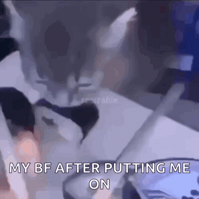 Blurry Person Holding Phone Saying My BF After Putting Me On GIF