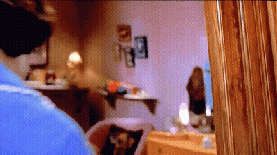 Blurry Person In Bedroom GIF