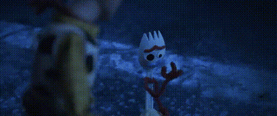 Blurry Person In Dark Room With Blue Light GIF