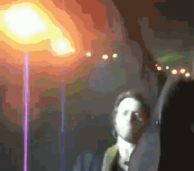 Blurry Person In Front Of Street Light GIF