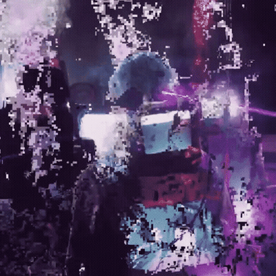 Blurry Person Purple Background GIF