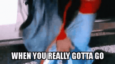Blurry Person's Butt When You Really Gotta Go GIF