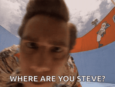Blurry Person Saying Where Are You Steve GIF