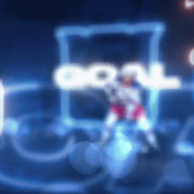 Blurry Person Standing In Front Of Cool Sign GIF