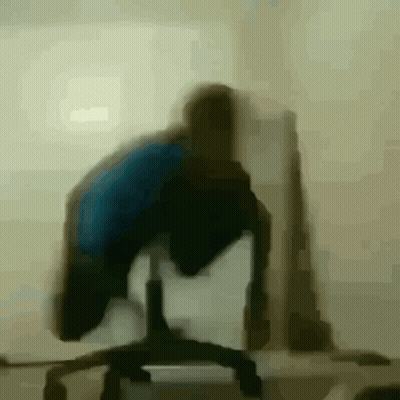 Blurry Person Standing On Chair GIF