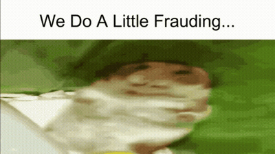 Blurry Person We Do A Little Fraud GIF