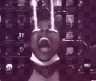 Blurry Person Wearing Mask And Bow Tie GIF