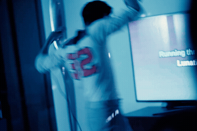 Blurry Person Wearing Number 2 Jersey GIF