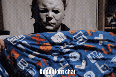 Blurry Person With Red Fang Text GIF