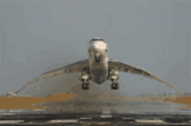 Blurry Plane Seems Like Dancing How Funny GIF