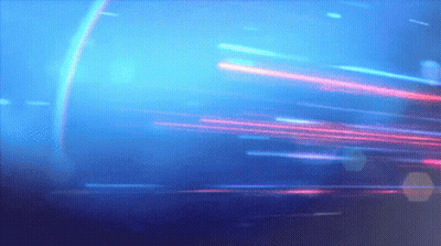 Blurry Rainbow On Blue Background GIF
