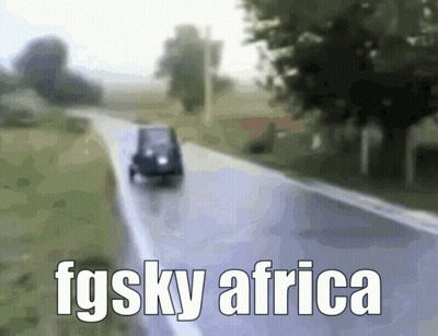 Blurry Road With Fgsky Africa GIF