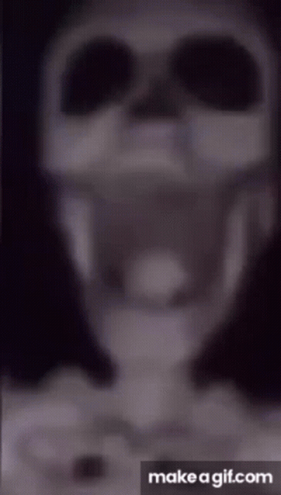Blurry Skeleton Mouth Open Make A Gif.Com GIF