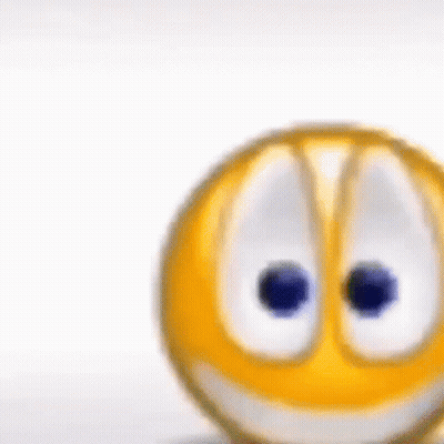 Blurry Smiley Face And Vase Of Flowers GIF