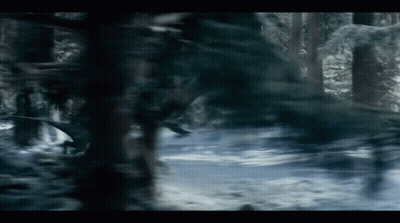 Blurry Snow Forest GIF