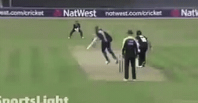 Blurry Soccer Field With Sportslight GIF