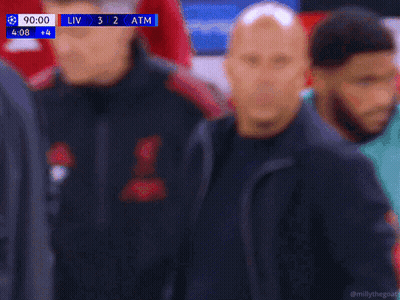 Blurry Soccer Game Liv Vs Atm Score 3-2 GIF